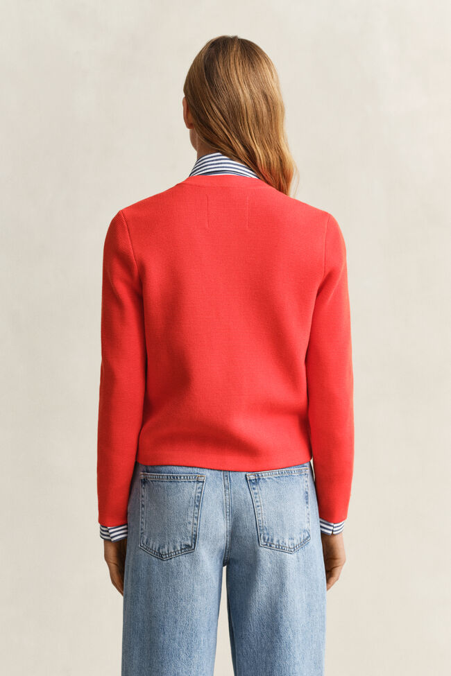 Gestrickte Jacke aus Baumwolle