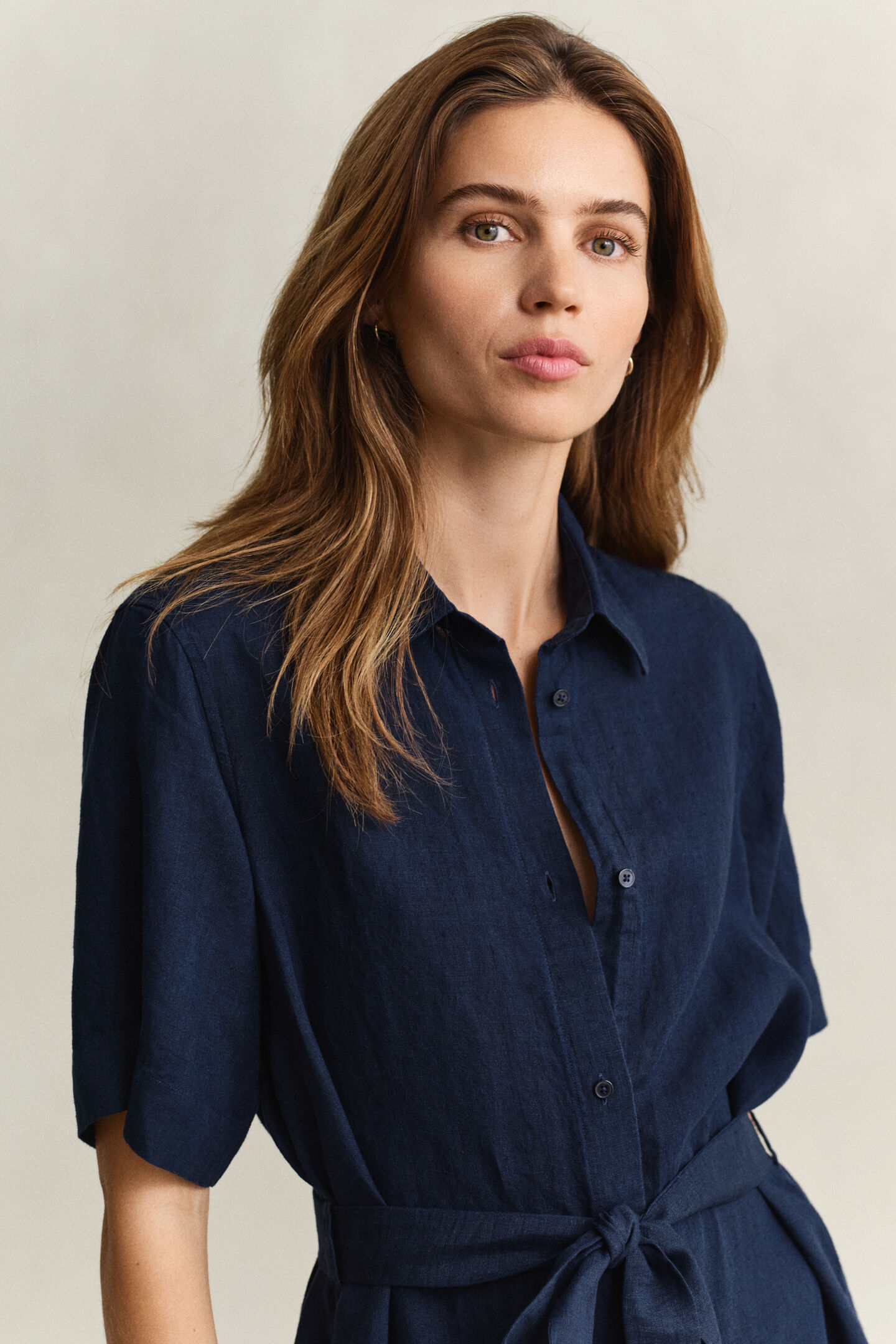 Hemdblusenkleid aus Leinen