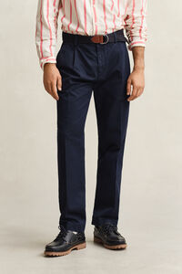 Regular Fit Chinohose aus Baumwolltwill