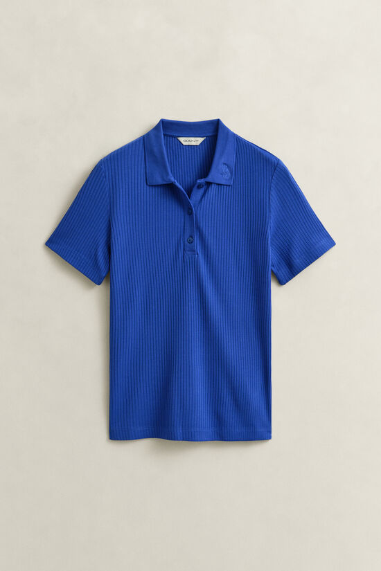 Geripptes Poloshirt