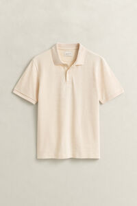 Strukturiertes Poloshirt mit Streifen