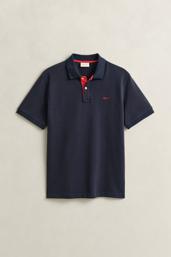 Kontrast Piqu&eacute; Poloshirt