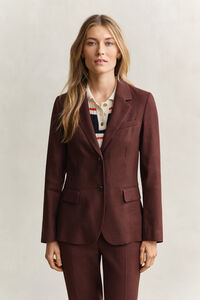 Stretch-Blazer aus Leinen