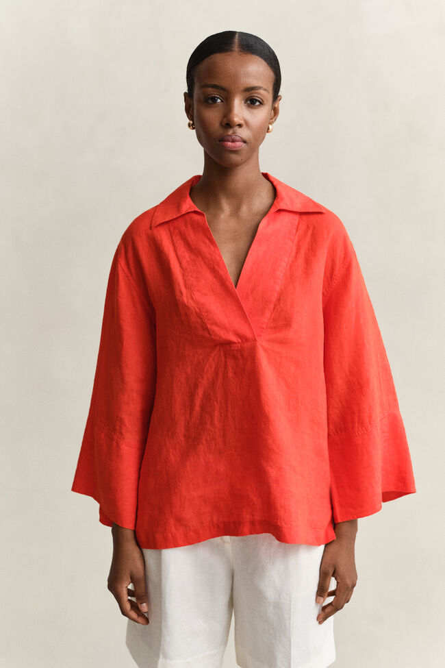 Schlupfbluse aus Leinen