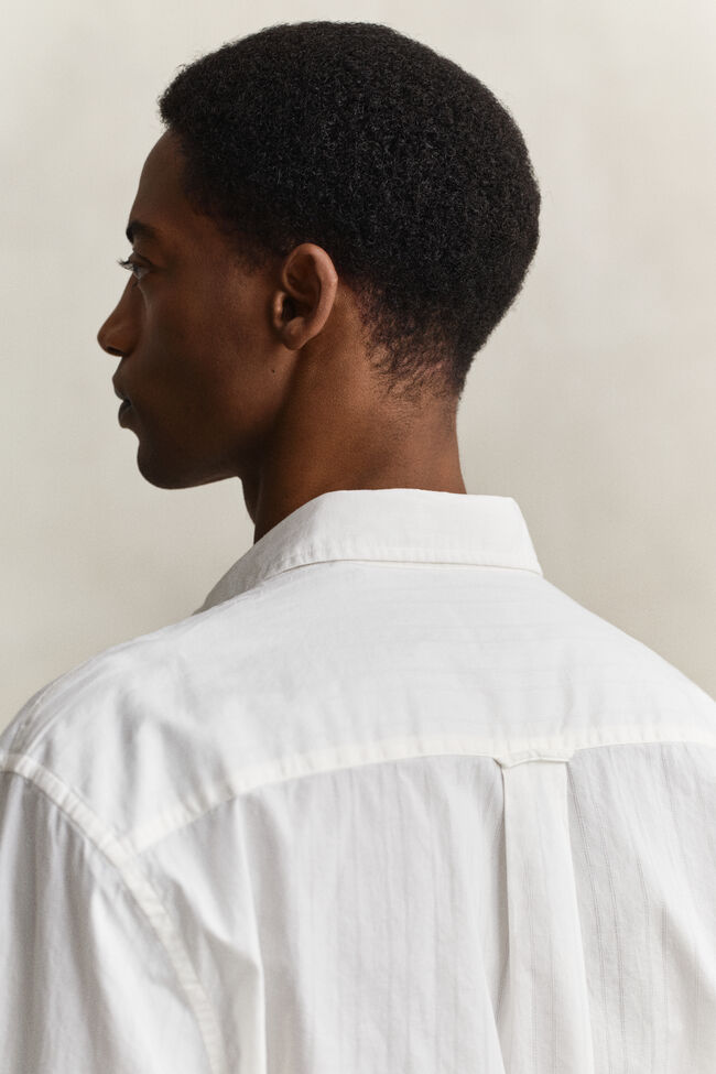 Relaxed Fit Dobby Stripe Hemd