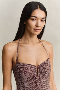 Gepolsterter Badeanzug mit Print