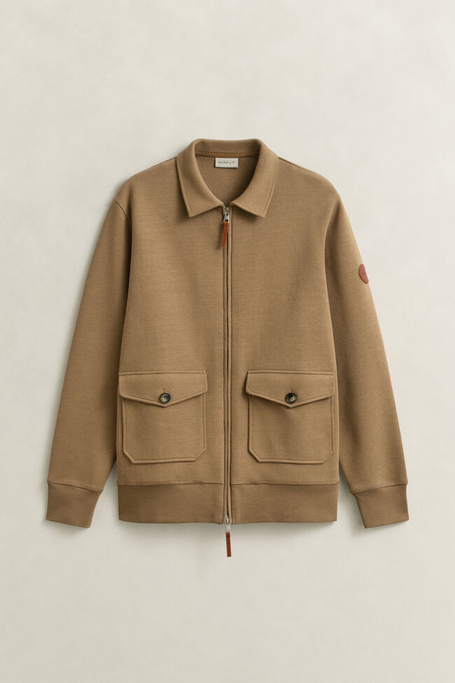 Sweatjacke mit Rei&szlig;verschluss aus Romanit