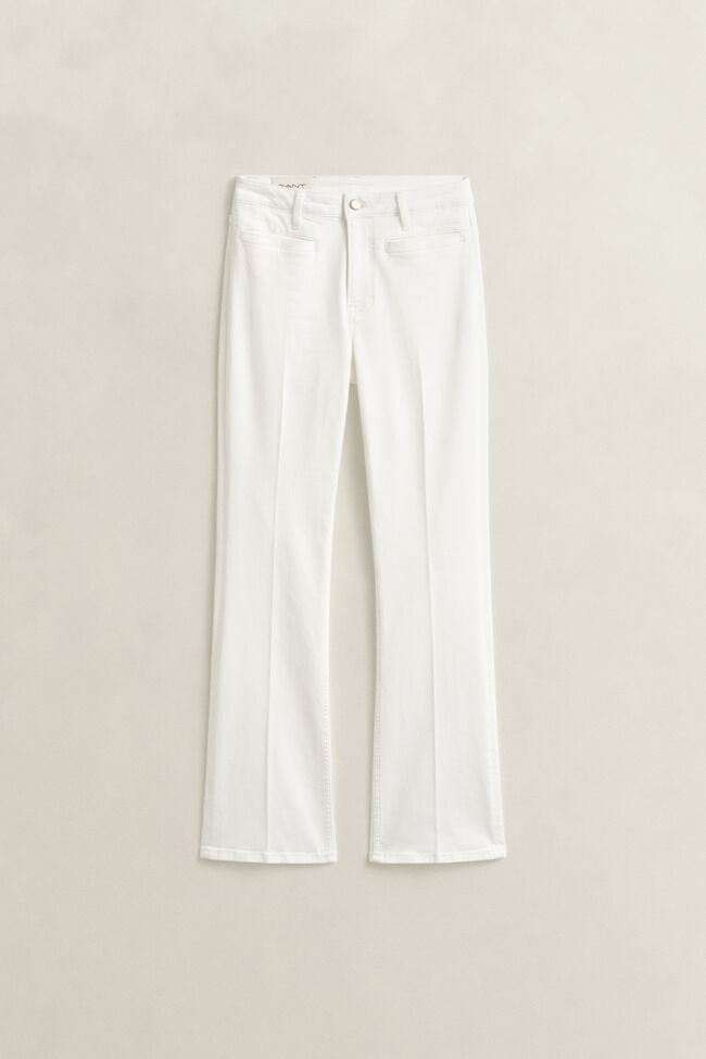 Monogram Jeans mit ausgestelltem Bein