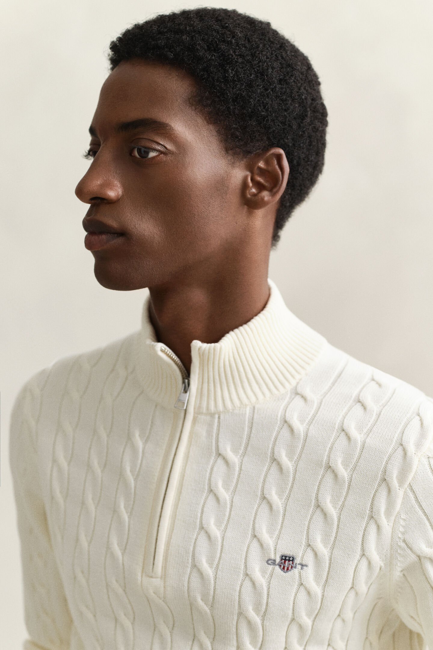 Zopfstrick Troyer aus Baumwolle