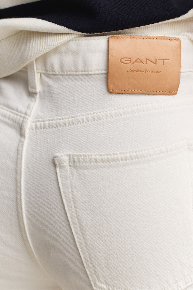 Stretch-Jeans mit geradem Bein