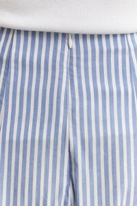 Gestreifter Midirock aus Baumwolle