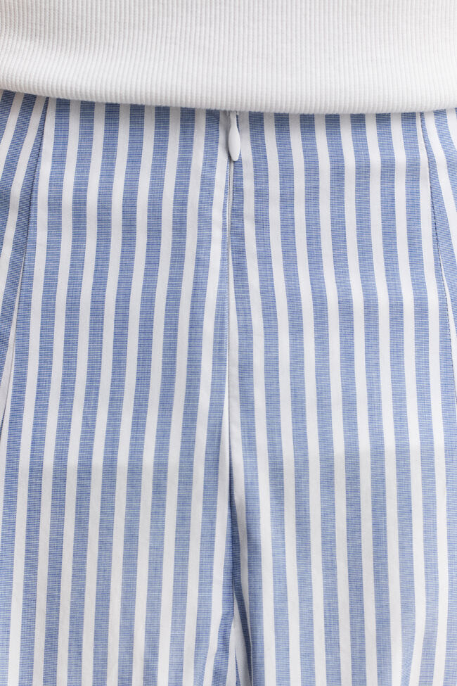 Gestreifter Midirock aus Baumwolle