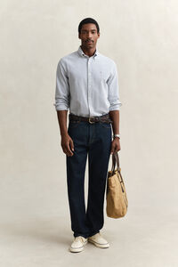 Regular Fit Seersucker Hemd mit Streifen