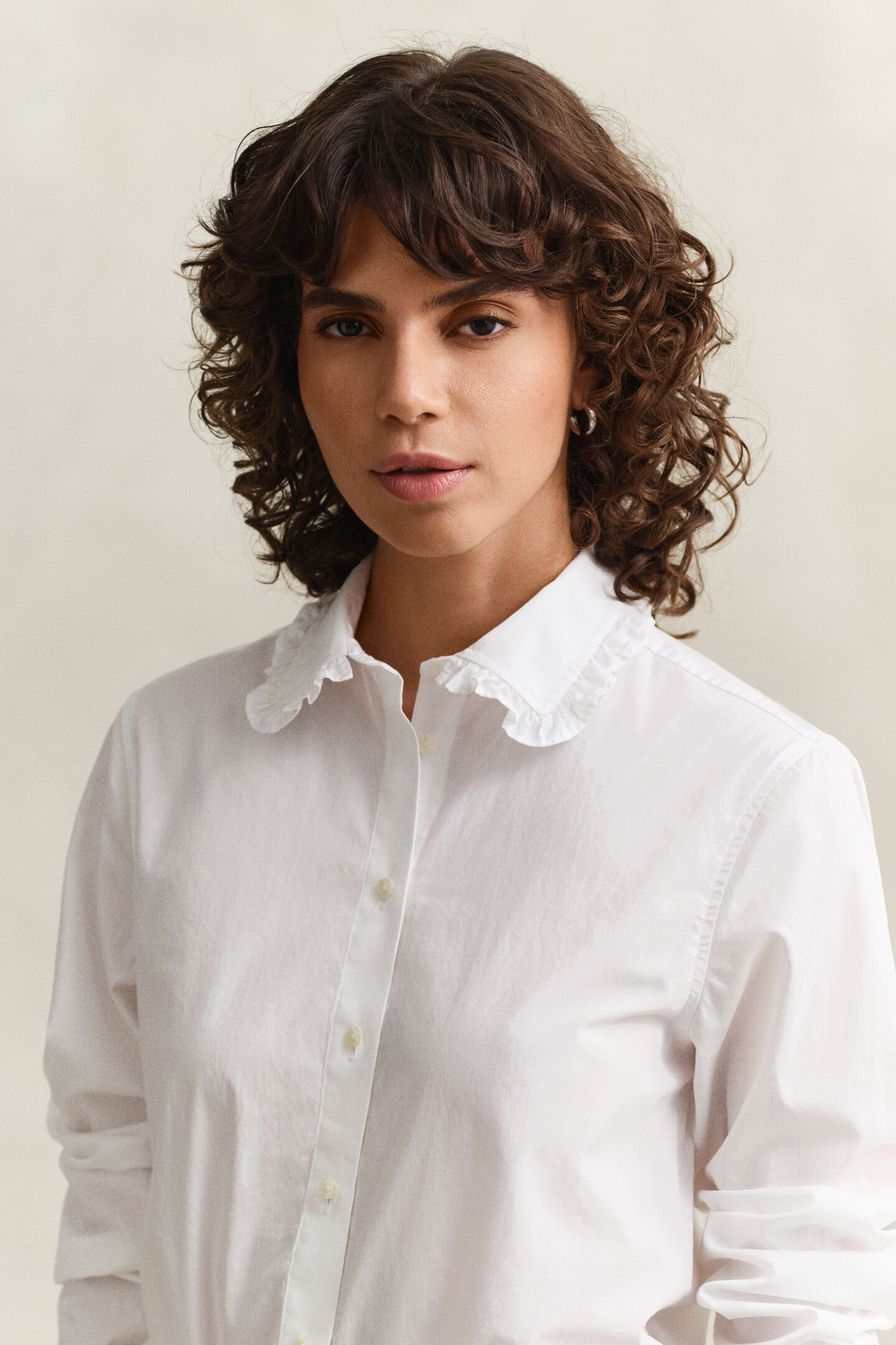 R&uuml;schenbluse aus Baumwolle