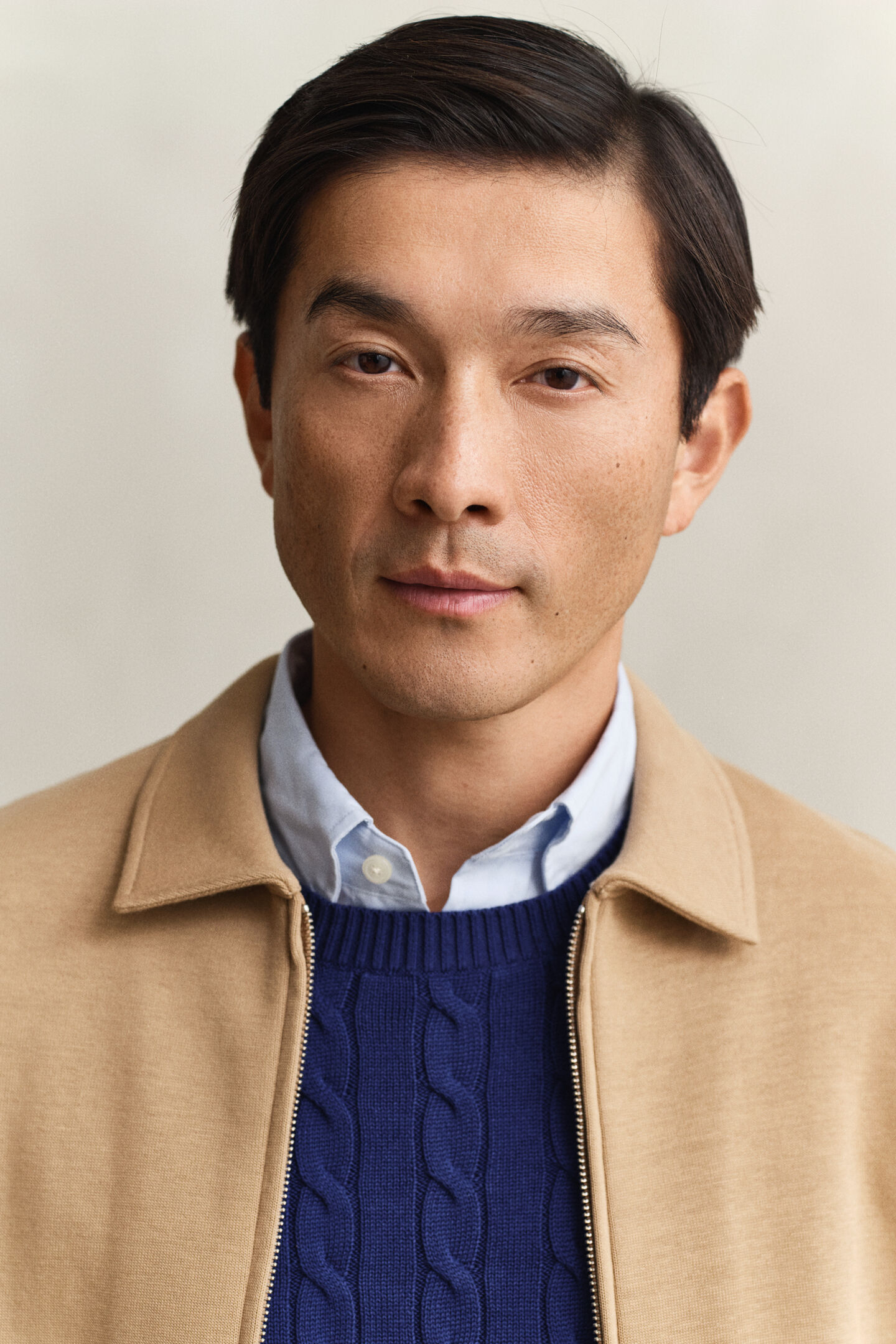 Sweatjacke mit Rei&szlig;verschluss aus Romanit