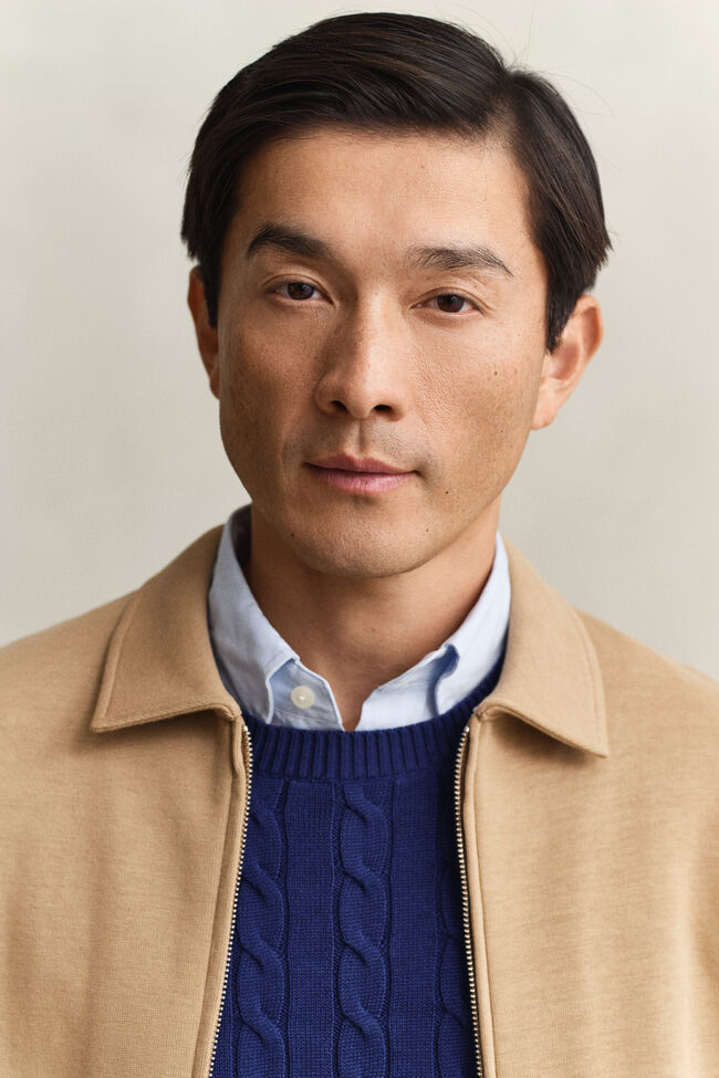 Sweatjacke mit Rei&szlig;verschluss aus Romanit