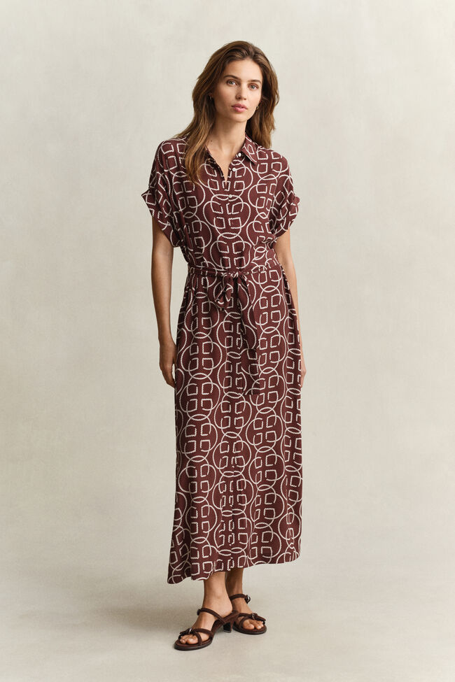 Monogram Kleid mit Fl&uuml;gel&auml;rmeln