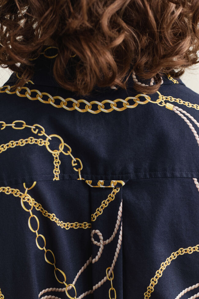 Bluse aus Baumwoll-Voile