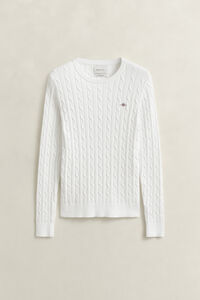 Zopfstrick Rundhalspullover