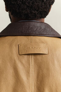 Decker-Jacke aus Leder