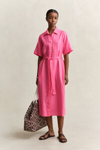 Hemdblusenkleid aus Leinen