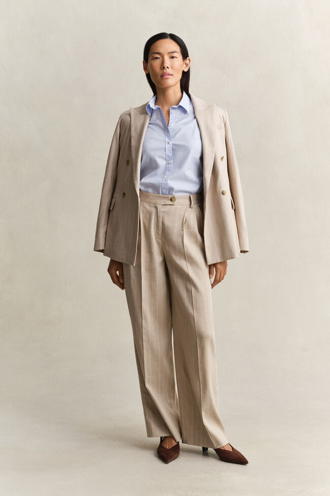 Slim Fit Popeline Bluse