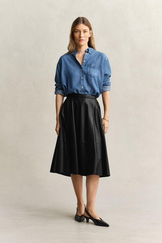 Ausgestellter Lederrock