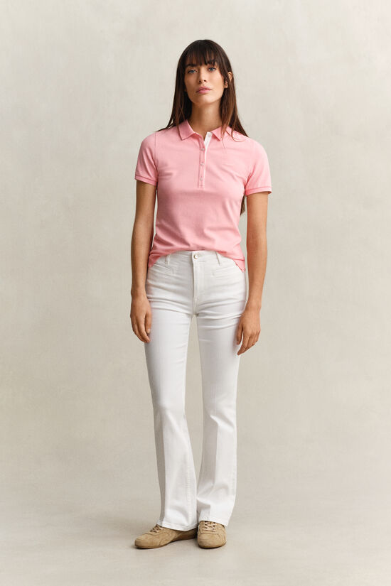 Monogram Jeans mit ausgestelltem Bein