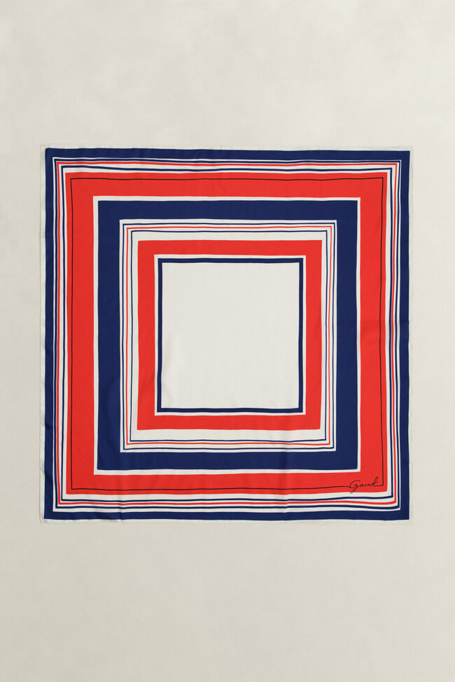 Nautical Seidentuch mit Streifen