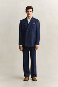 Indigo Seersucker Anzugsakko