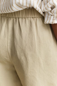 Shorts aus Leinenmix