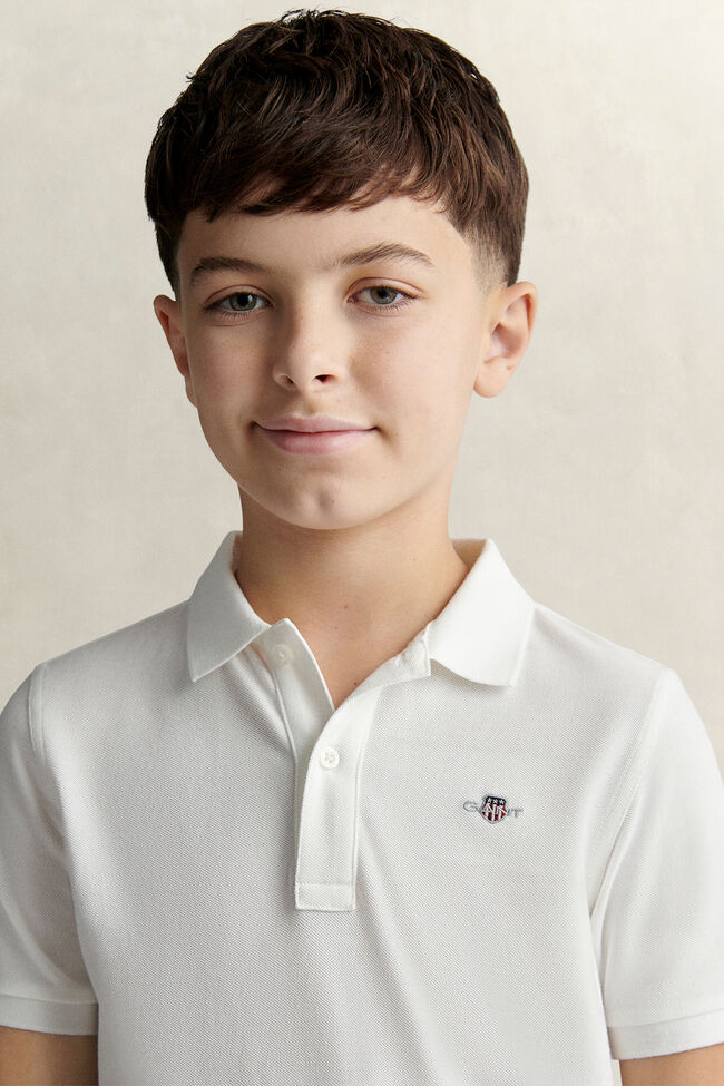 Teens Shield Piqu&eacute; Poloshirt