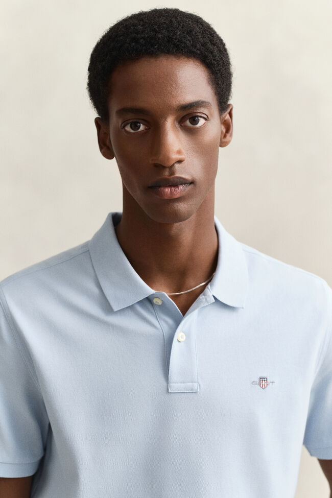 Regular Fit Shield Piqu&eacute; Poloshirt