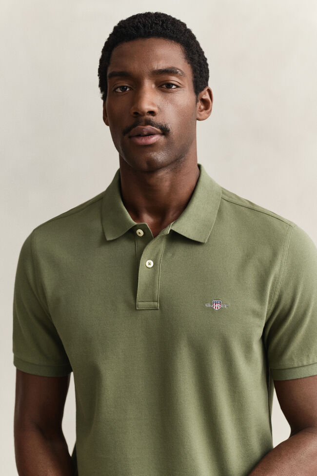 Regular Fit Shield Piqu&eacute; Poloshirt