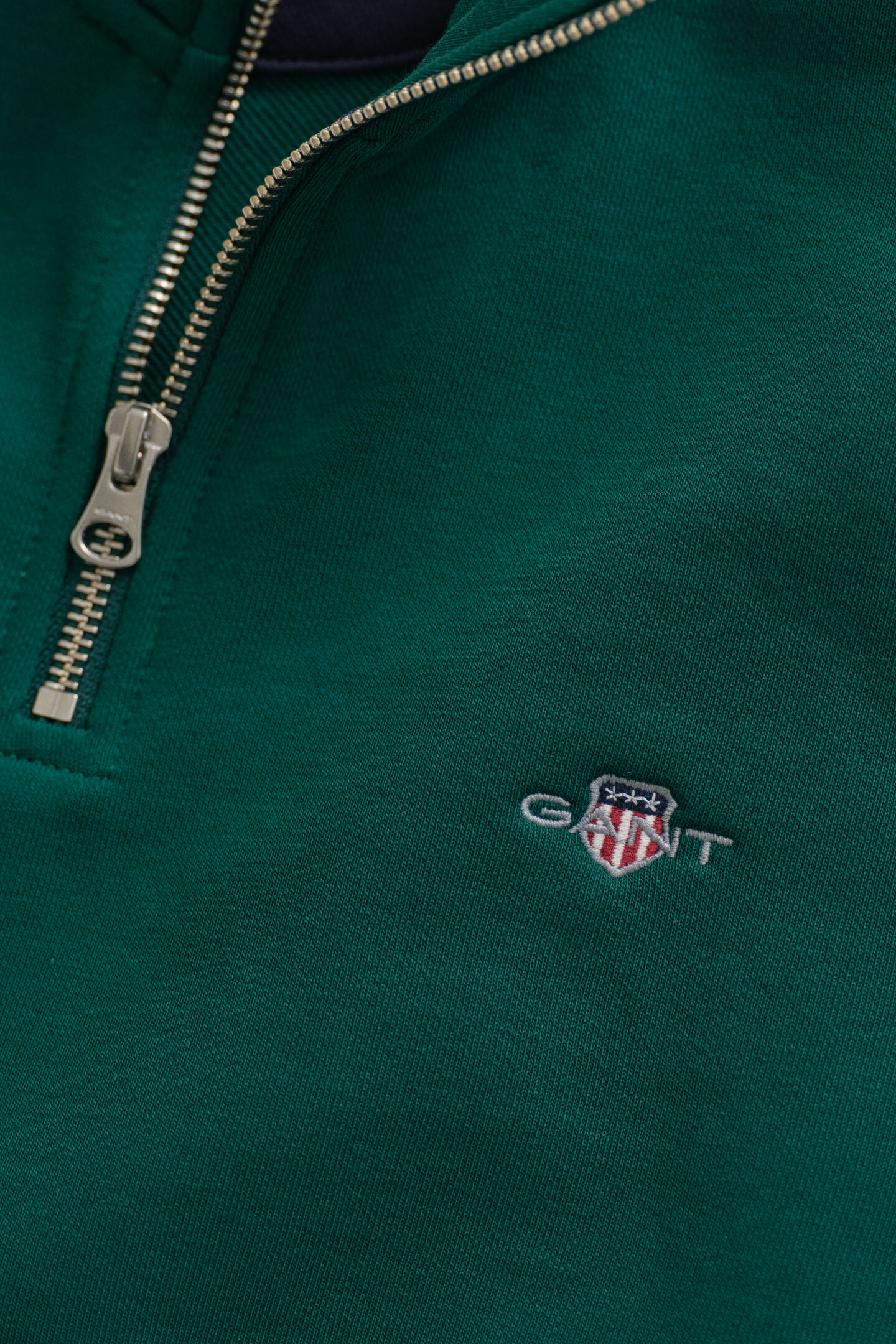 Shield Sweatshirt mit halblangem Rei&szlig;verschluss