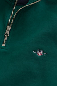 Shield Sweatshirt mit halblangem Rei&szlig;verschluss