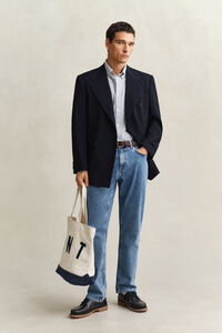 Kurz&auml;rmliges Seersucker-Hemd mit Streifen