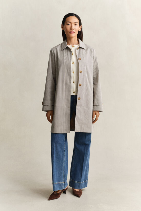 Karierter Kurzmantel