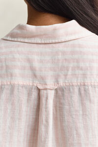 Relaxed Fit Leinen Bluse mit Streifen