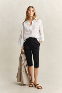 Schlupfbluse aus Leinen