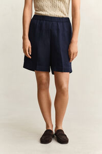 Shorts aus Leinenmix