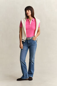 Kontrast Piqu&eacute; Poloshirt