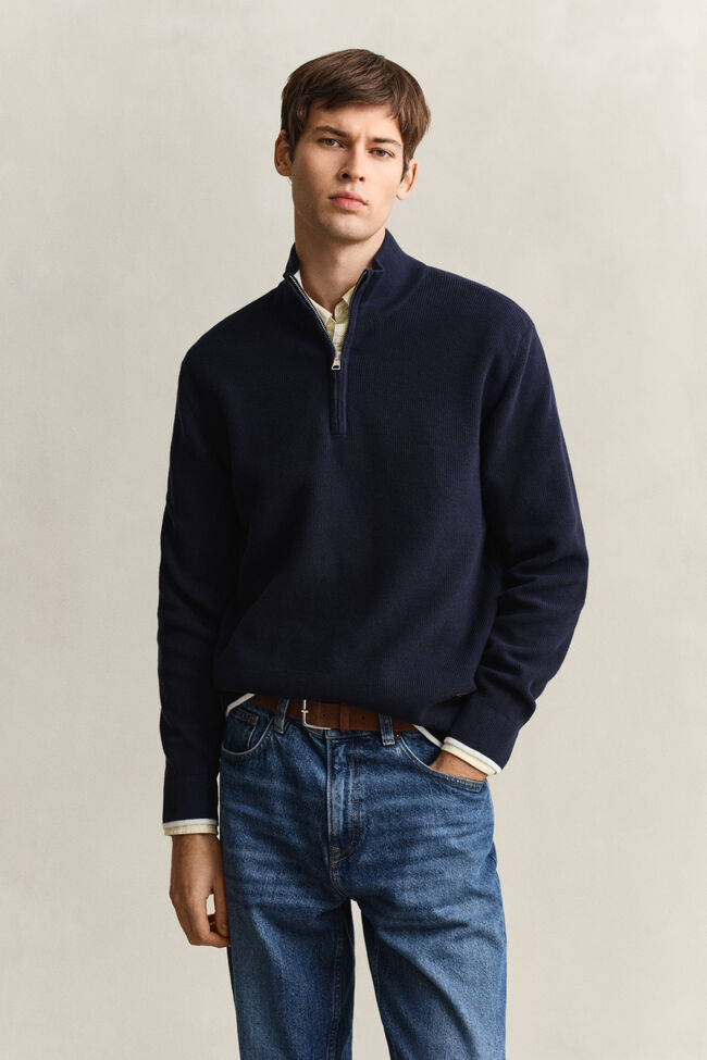 Gerippter Troyer aus Baumwolle