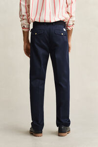 Regular Fit Chinohose aus Baumwolltwill