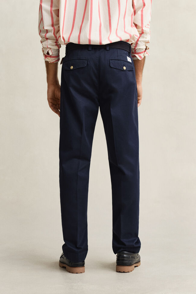 Regular Fit Chinohose aus Baumwolltwill