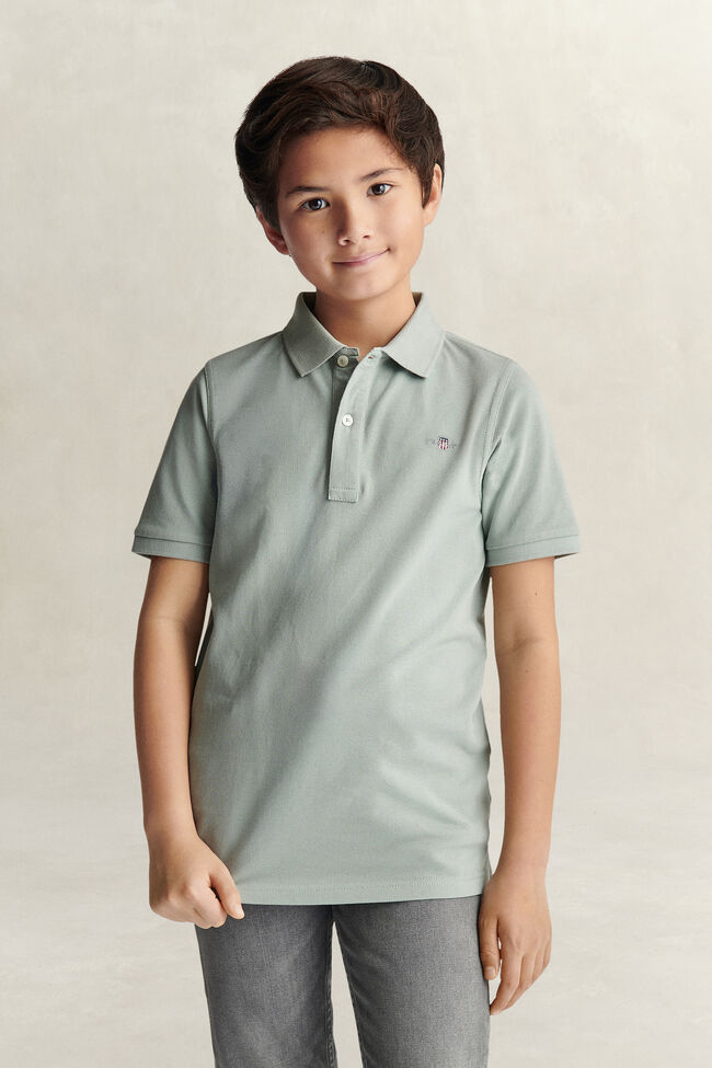 Teens Shield Piqu&eacute; Poloshirt