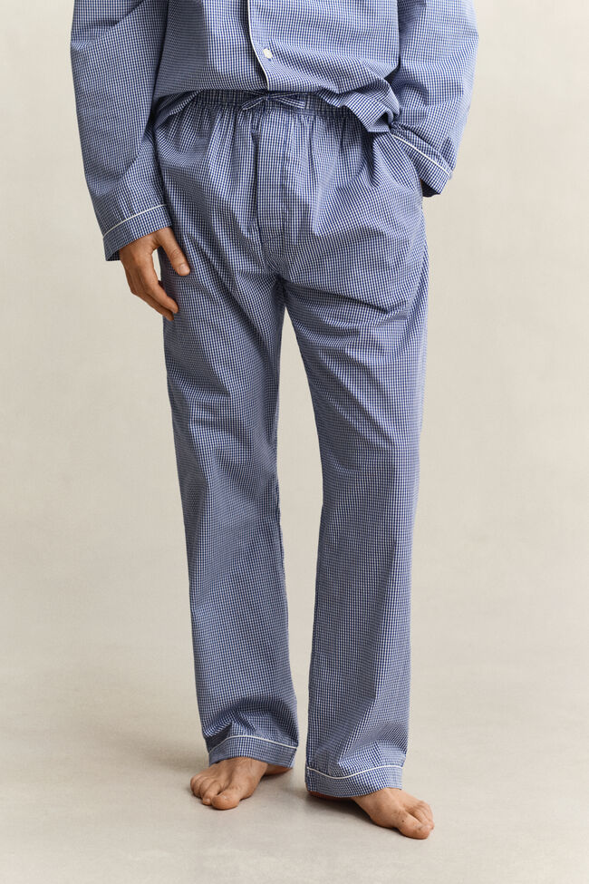 Gingham Pyjama aus Popeline