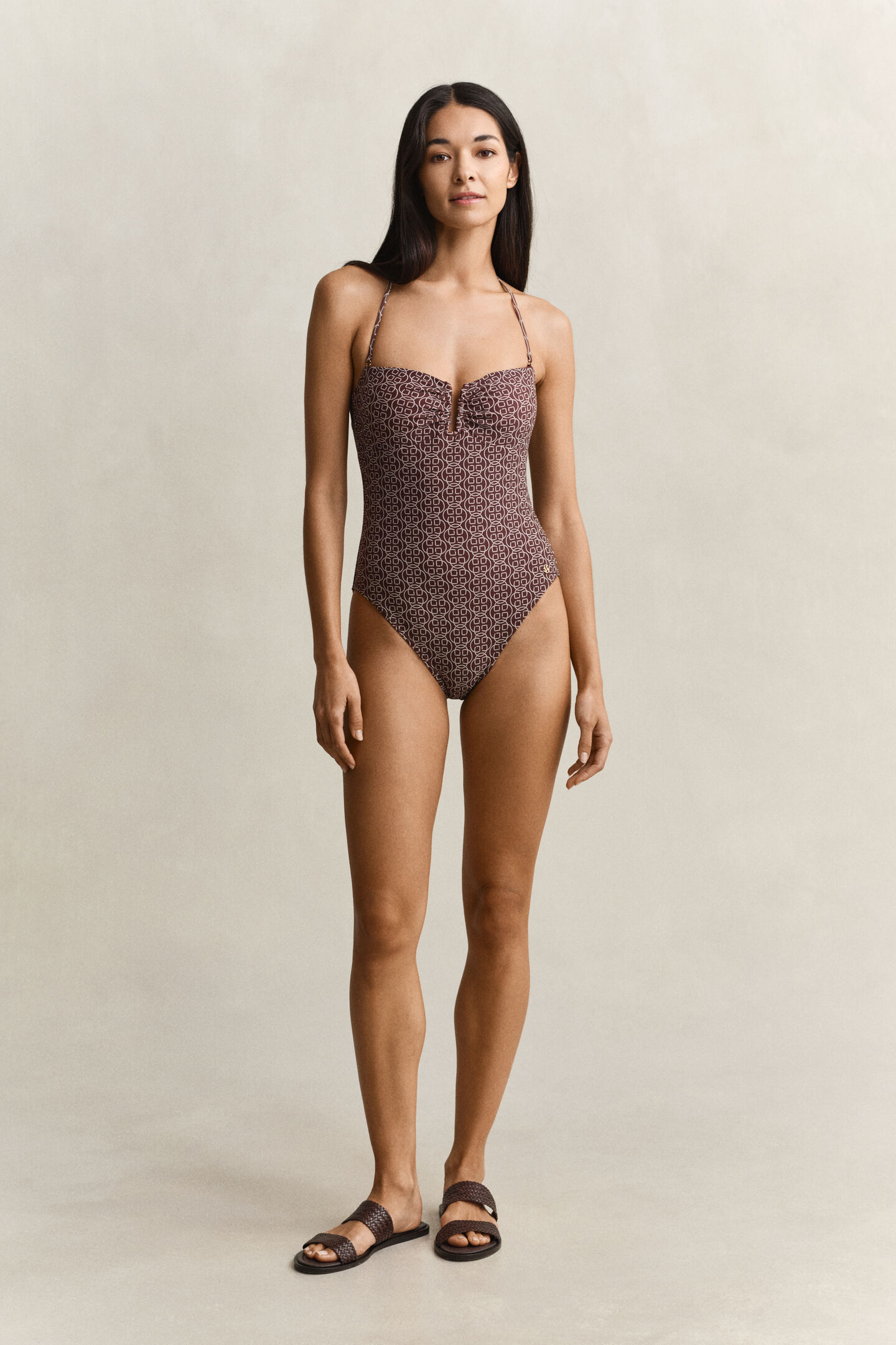 Gepolsterter Badeanzug mit Print