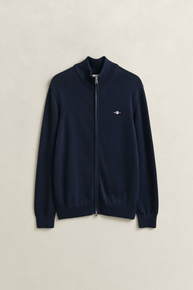 Casual Cotton Strickjacke mit Rei&szlig;verschluss