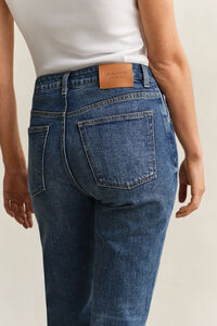 Stretch-Jeans mit geradem Bein